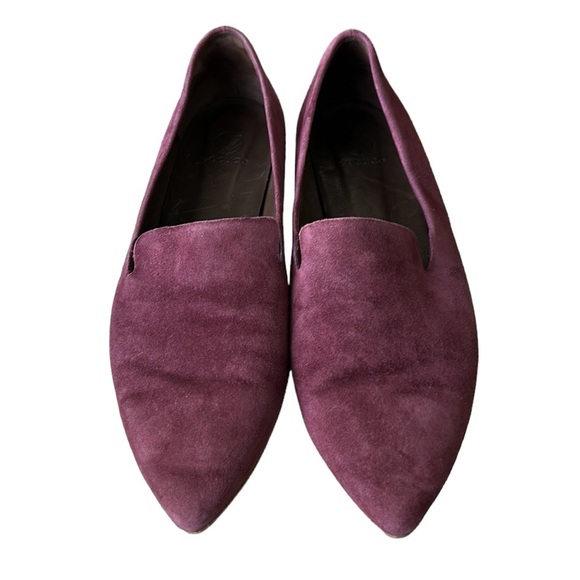 Coclico Spain Dofe Suede Leather Pointed Toe Loafers Flats in Raisin - 39 - 8.5 - Picture 7 of 16